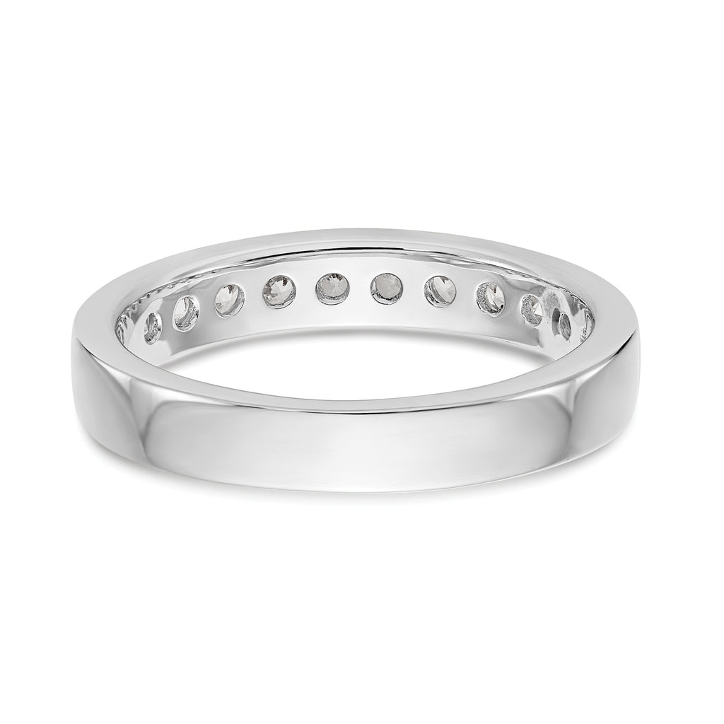 Platinum 11-Stone (Holds 11-2.3mm Round) Channel Band Mounting (No Stone Included)