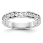 Platinum 11-Stone (Holds 11-2.3mm Round) Channel Band Mounting (No Stone Included)