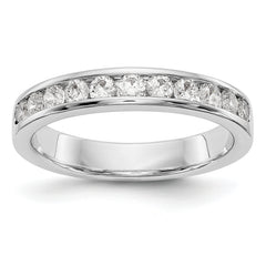 Platinum 11-Stone (Holds 11-2.3mm Round) Channel Band Mounting (No Stone Included)