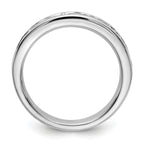Platinum 11-Stone 1/5 carat Round Diamond Complete Channel Band