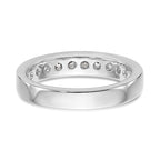 Platinum 11-Stone 1/5 carat Round Diamond Complete Channel Band