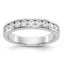 Platinum 11-Stone 1/5 carat Round Diamond Complete Channel Band