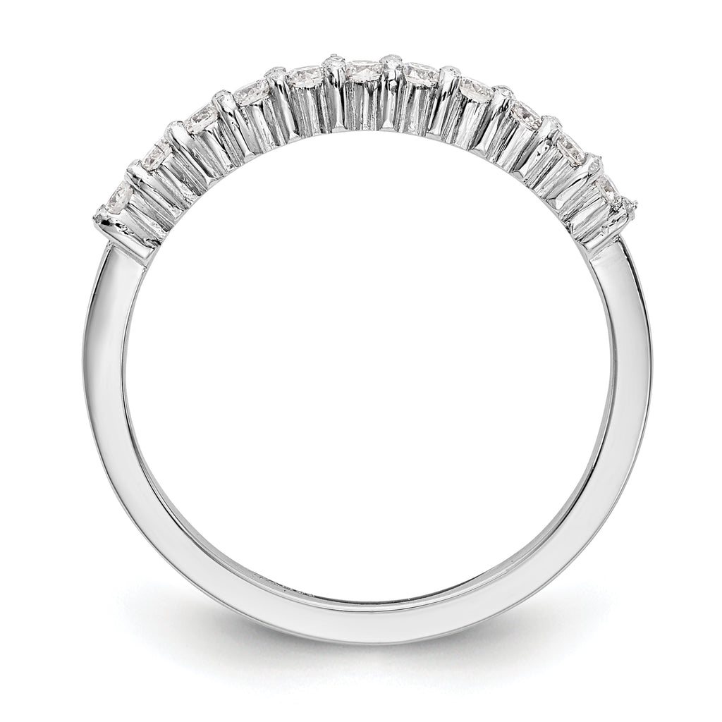 Platinum 11-Stone (Holds 11-1.6mm Round) Wedding Band Mounting (No Stone Included)