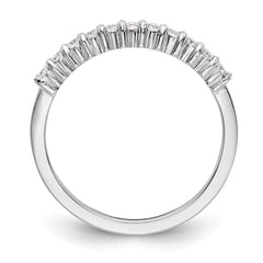 Platinum 11-Stone (Holds 11-1.6mm Round) Wedding Band Mounting (No Stone Included)