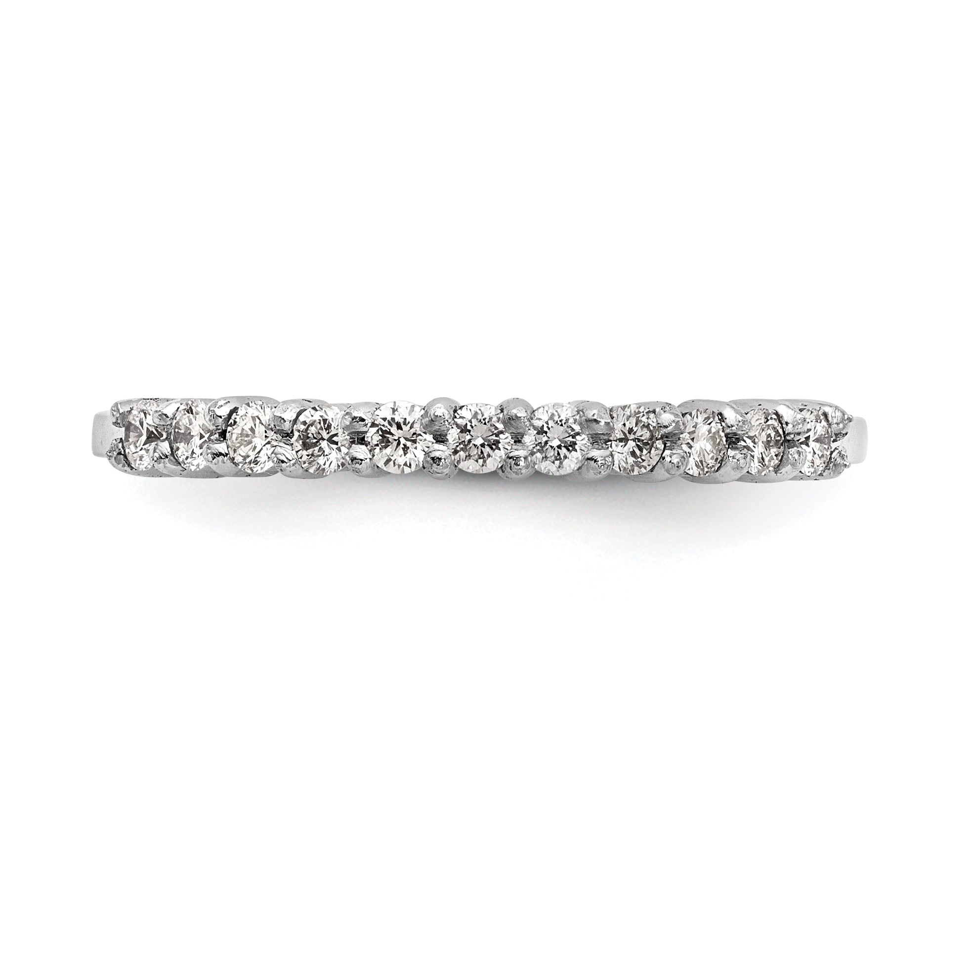 Platinum 11-Stone (Holds 11-1.6mm Round) Wedding Band Mounting (No Stone Included)