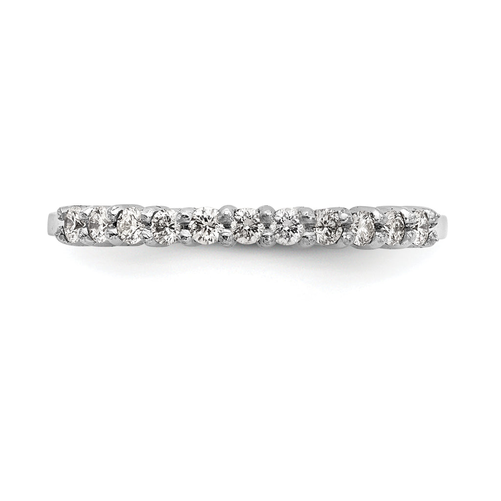 Platinum 11-Stone (Holds 11-1.6mm Round) Wedding Band Mounting (No Stone Included)