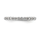 Platinum 11-Stone (Holds 11-1.6mm Round) Wedding Band Mounting (No Stone Included)
