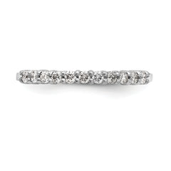 Platinum 11-Stone (Holds 11-1.6mm Round) Wedding Band Mounting (No Stone Included)
