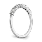 Platinum 11-Stone (Holds 11-1.6mm Round) Wedding Band Mounting (No Stone Included)