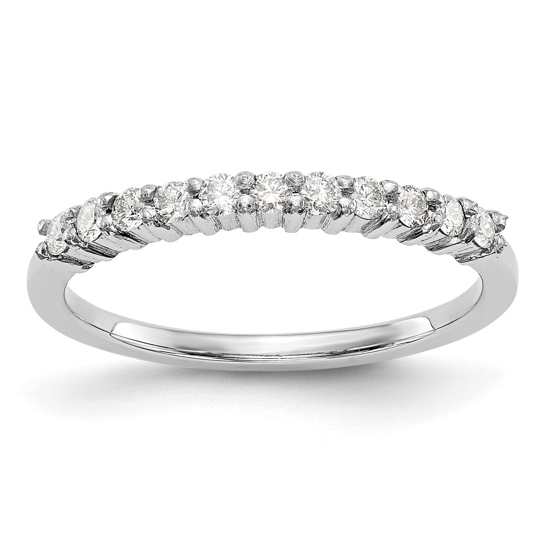Platinum 11-Stone (Holds 11-1.6mm Round) Wedding Band Mounting (No Stone Included) Main image