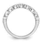 14k White Gold 1/10 carat Lab Grown Diamond VS/SI+ G+ Complete Fashion Band