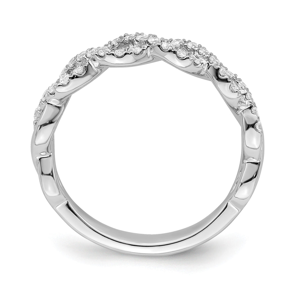 Lab-Grown Diamond Wedding Band in 14K White Gold, 2.9mm (1/3 ct. tw.), Size 7 - Sophia Jewelers