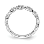 Lab-Grown Diamond Wedding Band in 14K White Gold, 2.9mm (1/3 ct. tw.), Size 7 - Sophia Jewelers