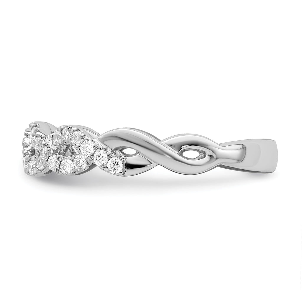 Lab-Grown Diamond Wedding Band in 14K White Gold, 2.9mm (1/3 ct. tw.), Size 7 - Sophia Jewelers
