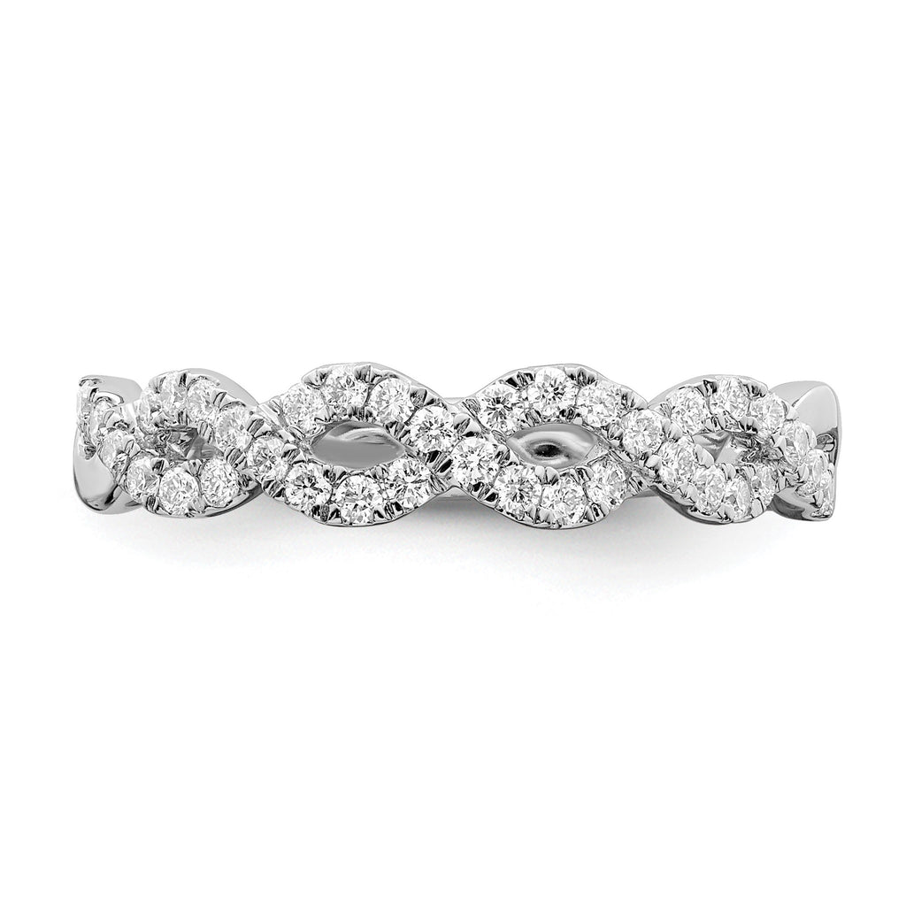 Lab-Grown Diamond Wedding Band in 14K White Gold, 2.9mm (1/3 ct. tw.), Size 7 - Sophia Jewelers