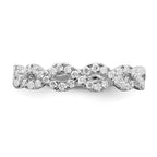 Lab-Grown Diamond Wedding Band in 14K White Gold, 2.9mm (1/3 ct. tw.), Size 7 - Sophia Jewelers