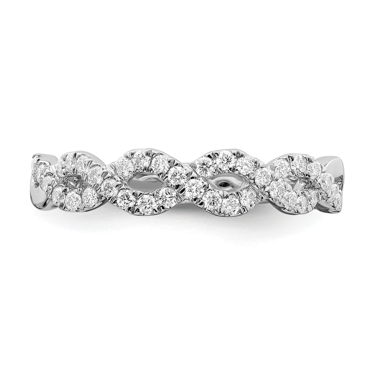 Lab-Grown Diamond Wedding Band in 14K White Gold, 2.9mm (1/3 ct. tw.), Size 7 - Sophia Jewelers