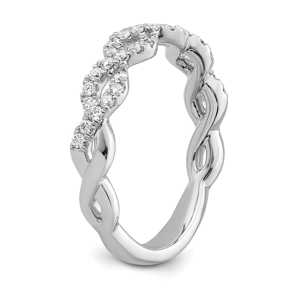 Lab-Grown Diamond Wedding Band in 14K White Gold, 2.9mm (1/3 ct. tw.), Size 7 - Sophia Jewelers