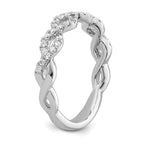 Lab-Grown Diamond Wedding Band in 14K White Gold, 2.9mm (1/3 ct. tw.), Size 7 - Sophia Jewelers