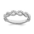 Lab-Grown Diamond Wedding Band in 14K White Gold, 2.9mm (1/3 ct. tw.), Size 7 - Sophia Jewelers