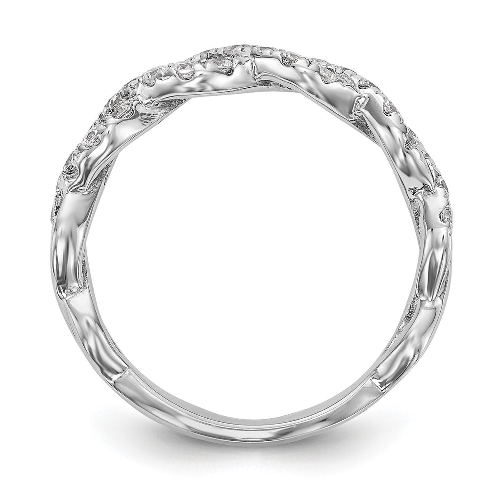 Lab-Grown Diamond Wedding Band in 14K White Gold, 2.9mm (1/2 ct. tw.), Size 7 - Sophia Jewelers