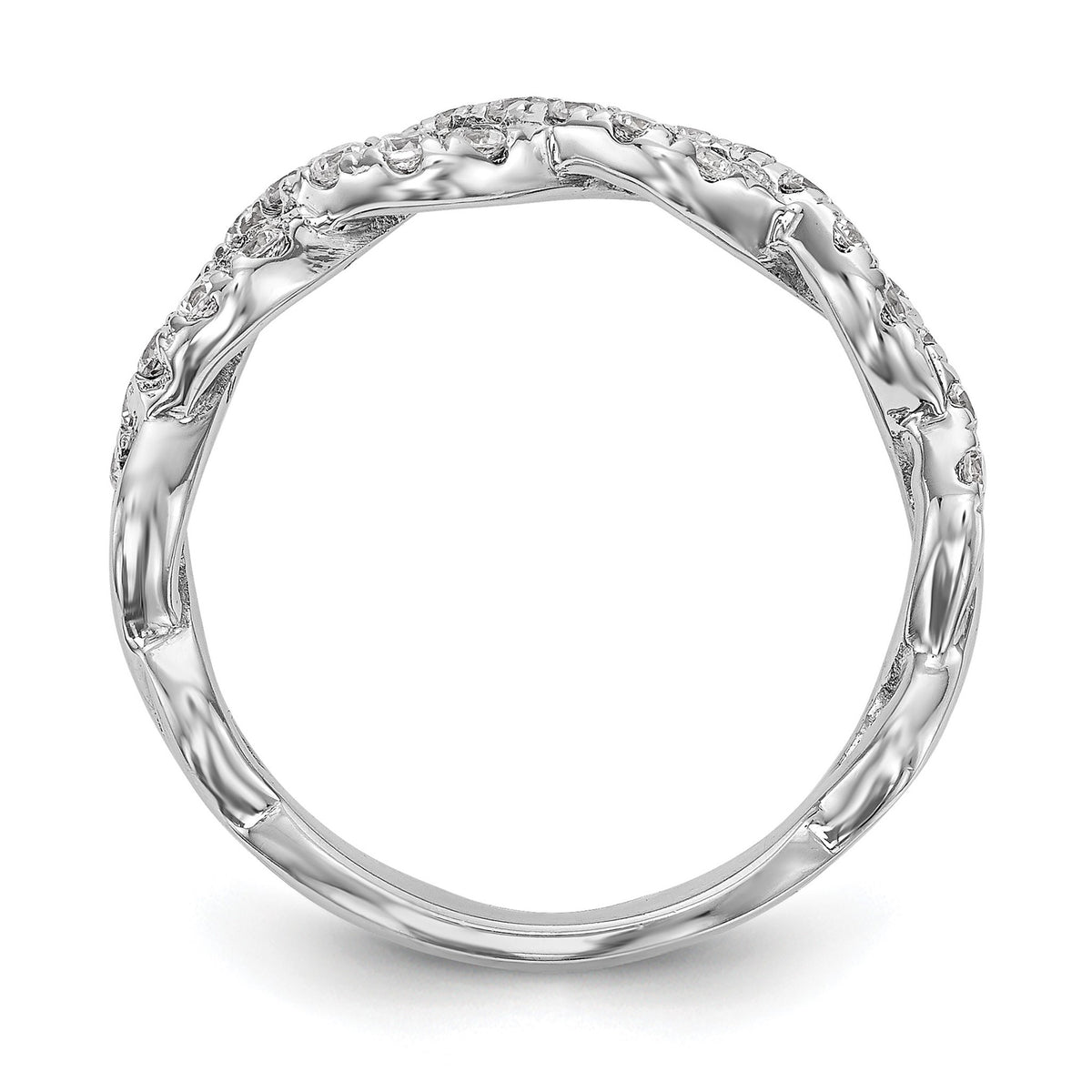 Lab-Grown Diamond Wedding Band in 14K White Gold, 2.9mm (1/2 ct. tw.), Size 7 - Sophia Jewelers