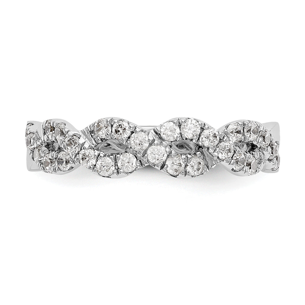 Lab-Grown Diamond Wedding Band in 14K White Gold, 2.9mm (1/2 ct. tw.), Size 7 - Sophia Jewelers