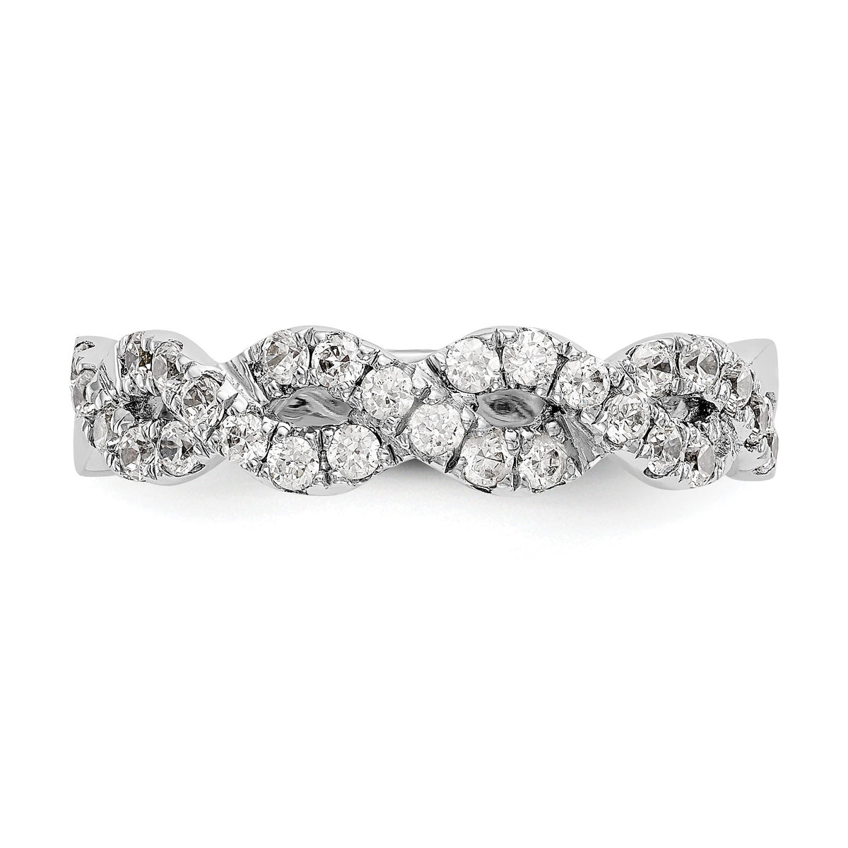 Lab-Grown Diamond Wedding Band in 14K White Gold, 2.9mm (1/2 ct. tw.), Size 7 - Sophia Jewelers
