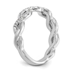 Lab-Grown Diamond Wedding Band in 14K White Gold, 2.9mm (1/2 ct. tw.), Size 7 - Sophia Jewelers