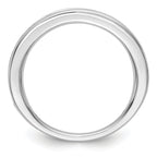 14k White Gold Emerald Complete Channel Band