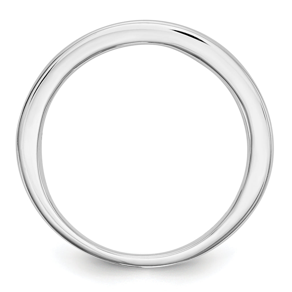14k White Gold Ruby Complete Channel Band