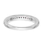 14k White Gold Ruby Complete Channel Band