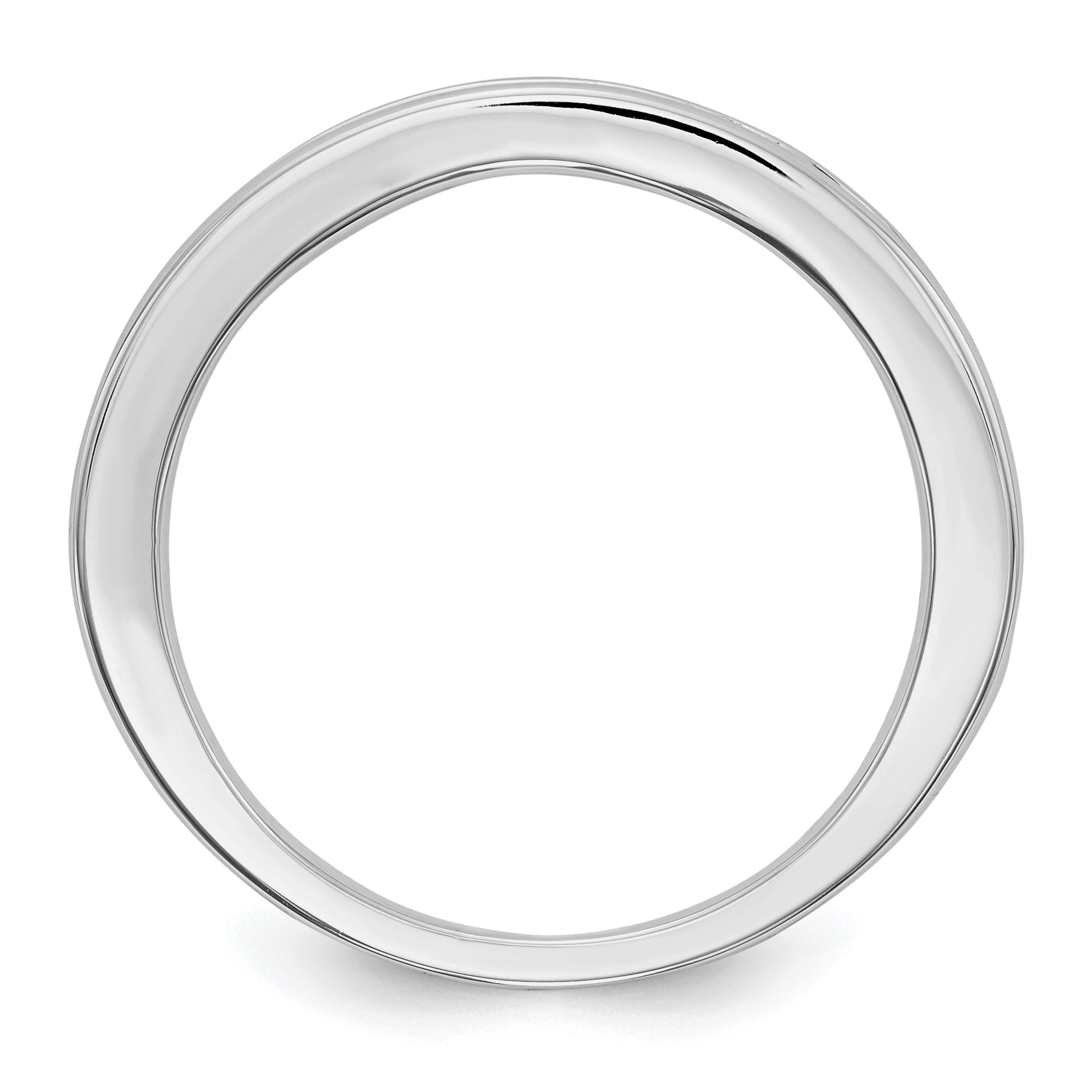 10K White Gold Sapphire Band Secondary image