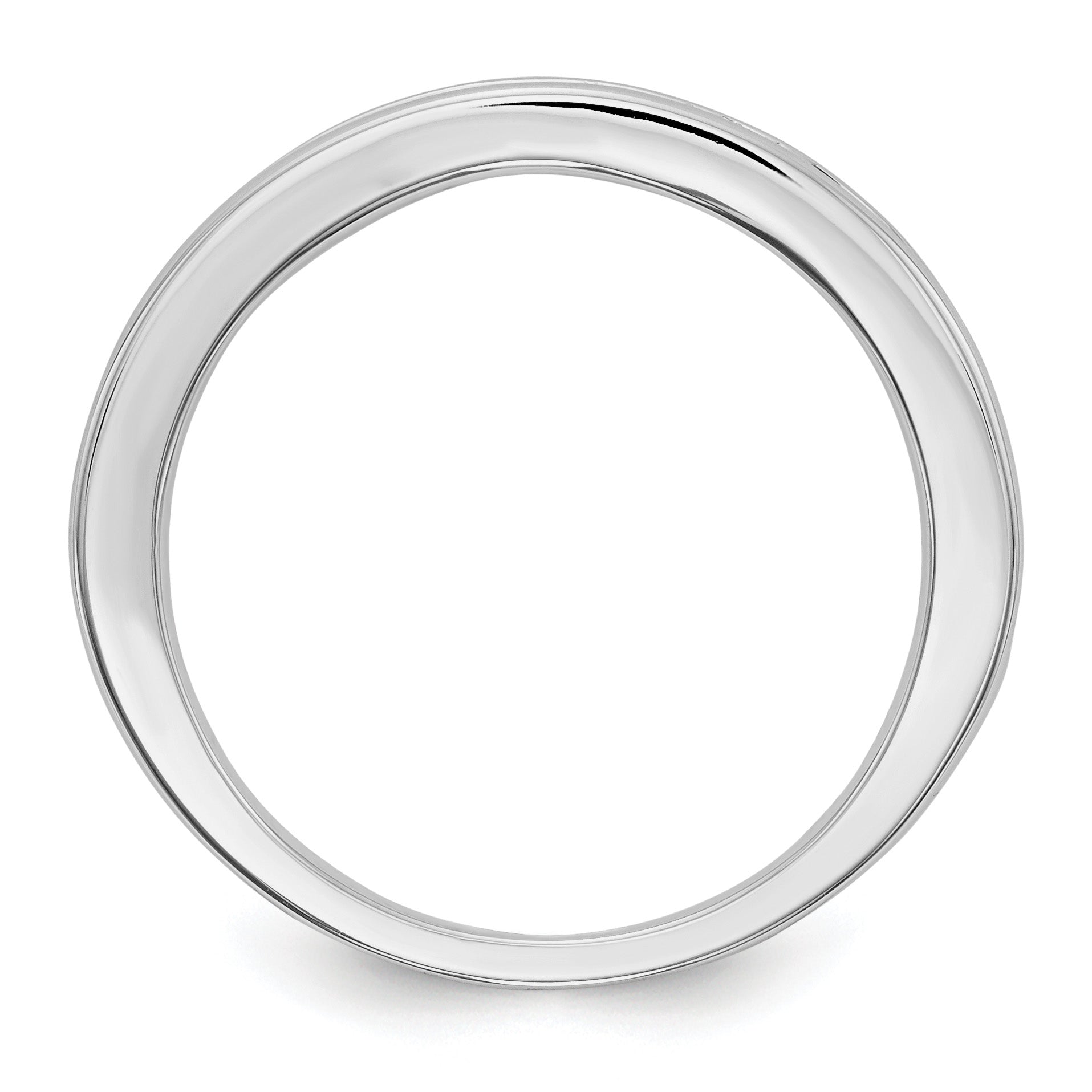 14k White Gold Blue Sapphire Complete Channel Band Secondary image