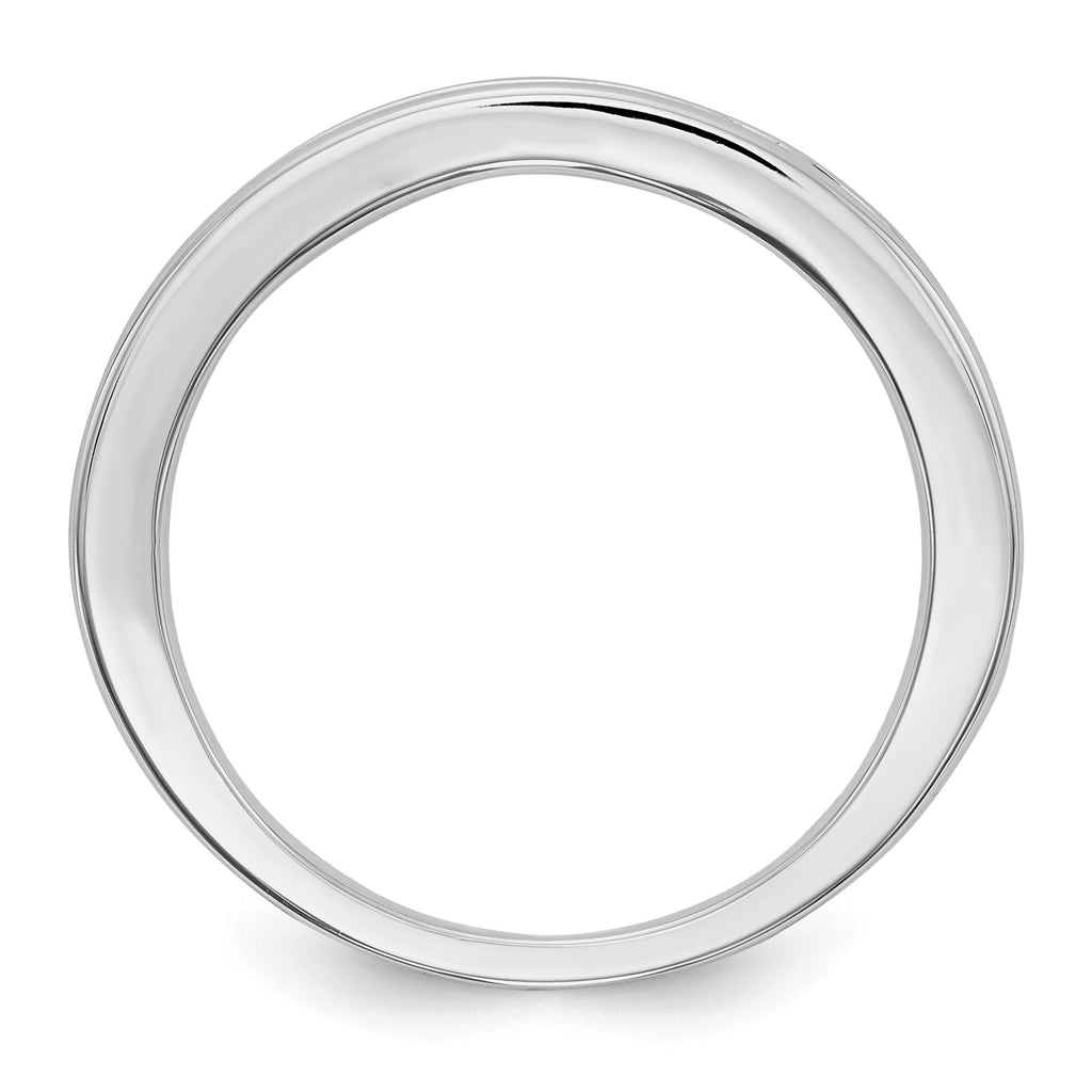 14k White Gold Blue Sapphire Complete Channel Band