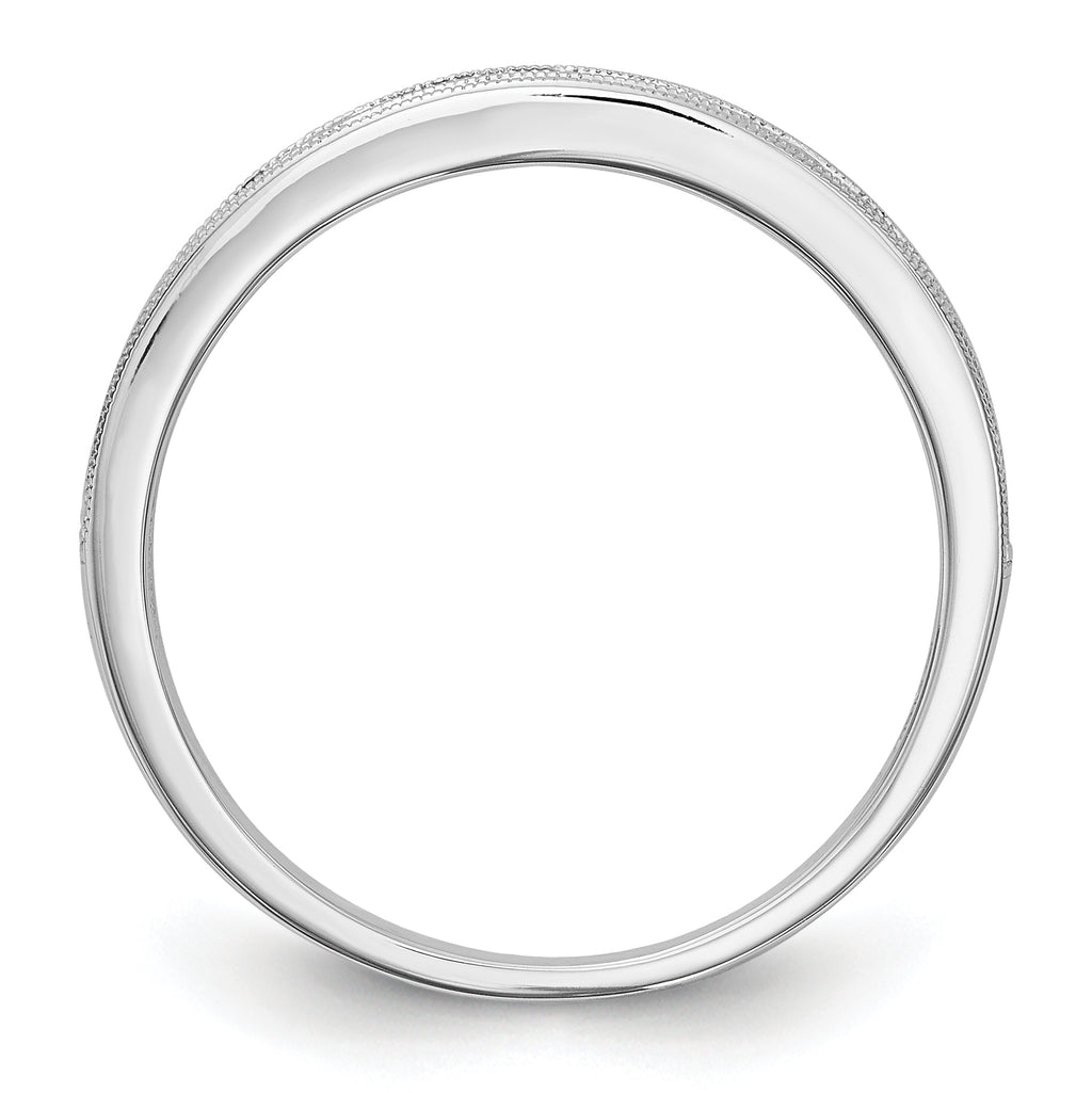 14k White Gold Pink Sapphire Complete Channel Band