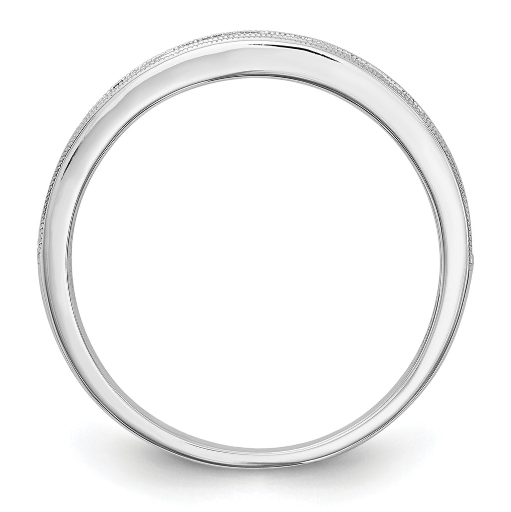 14k White Gold Pink Sapphire Complete Channel Band