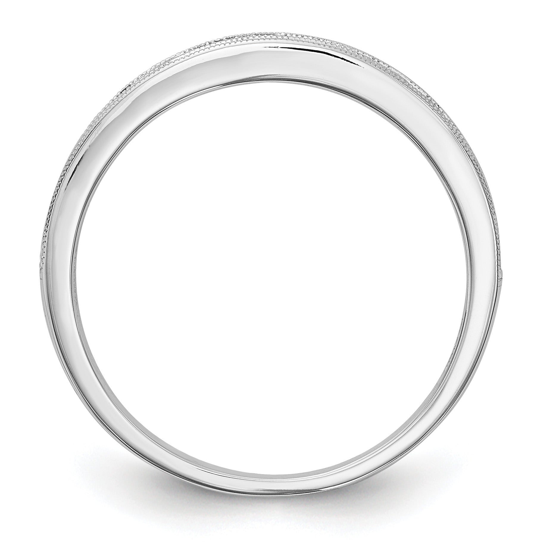 14k White Gold Pink Sapphire Complete Channel Band