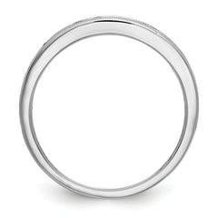 10k White Gold Ruby Band