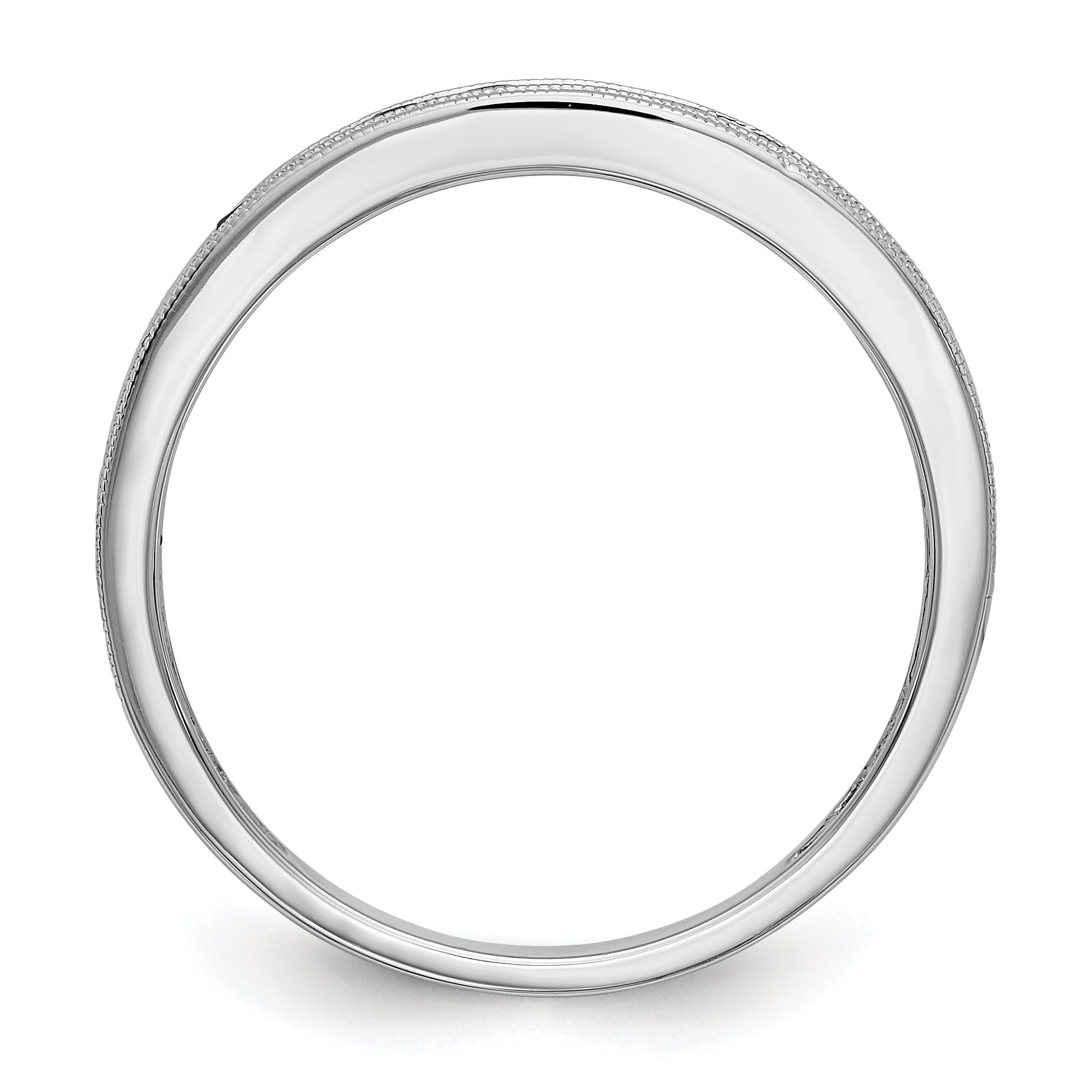 14k White Gold Ruby Complete Channel Band Secondary image