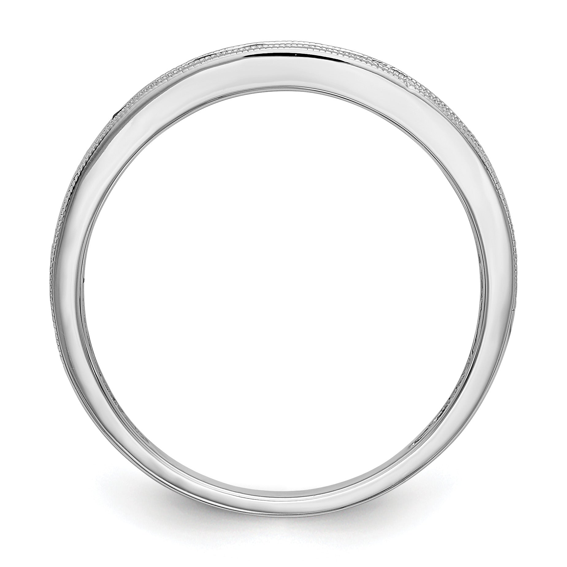 14k White Gold Ruby Complete Channel Band Secondary image