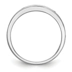 14k White Gold Blue Sapphire Complete Channel Band