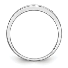 14k White Gold Blue Sapphire Complete Channel Band