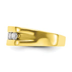 10k 3/4 carat Lab Grown Diamond VS/SI+ G+ Complete Men's Band