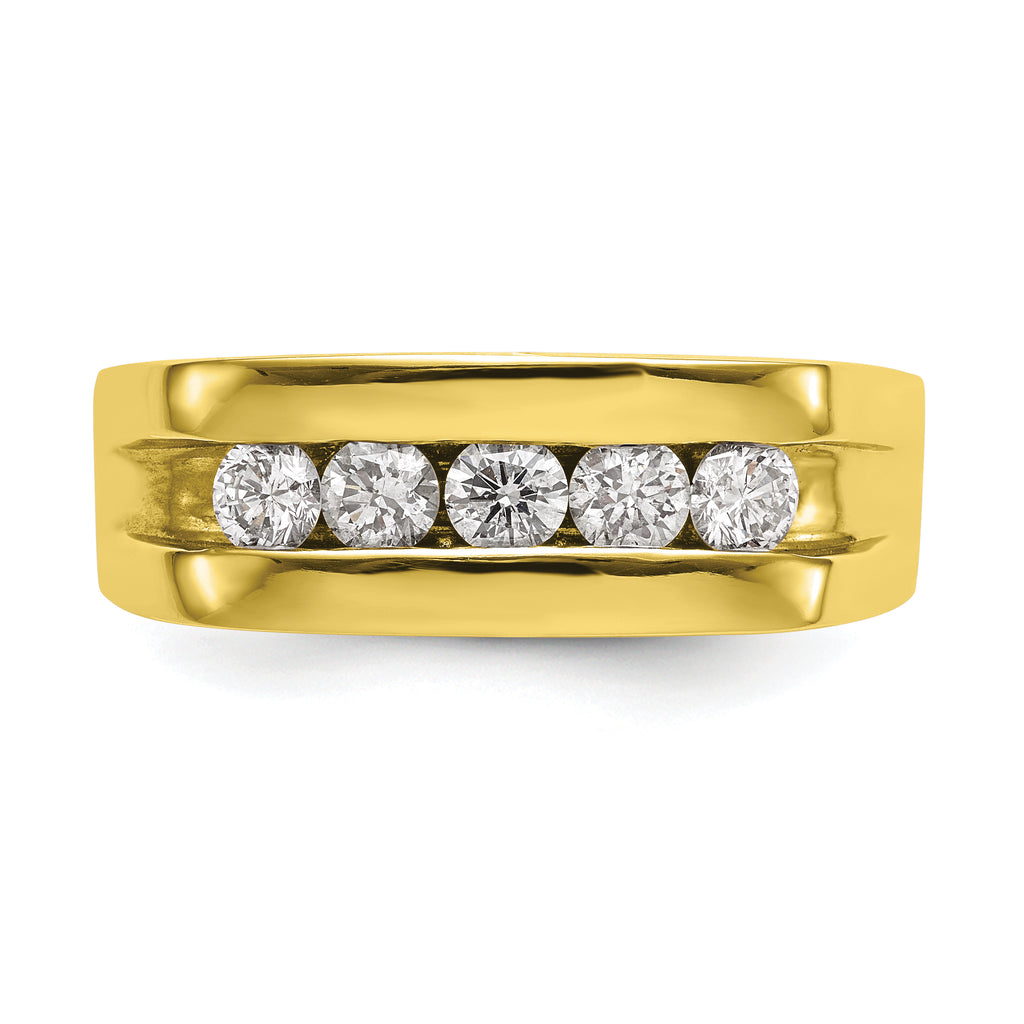 10k 3/4 carat Lab Grown Diamond VS/SI+ G+ Complete Men's Band