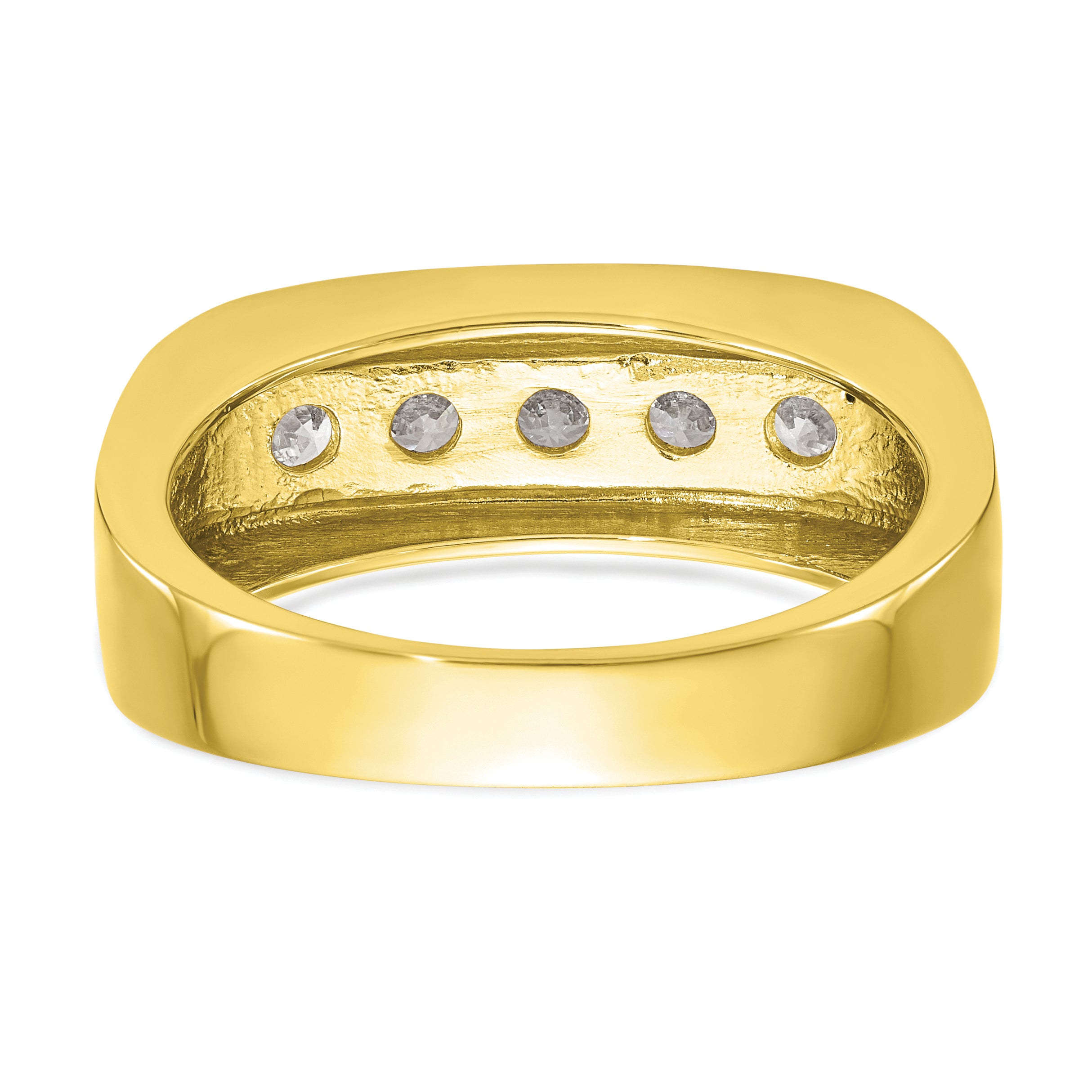 10k 3/4 carat Lab Grown Diamond VS/SI+ G+ Complete Men's Band