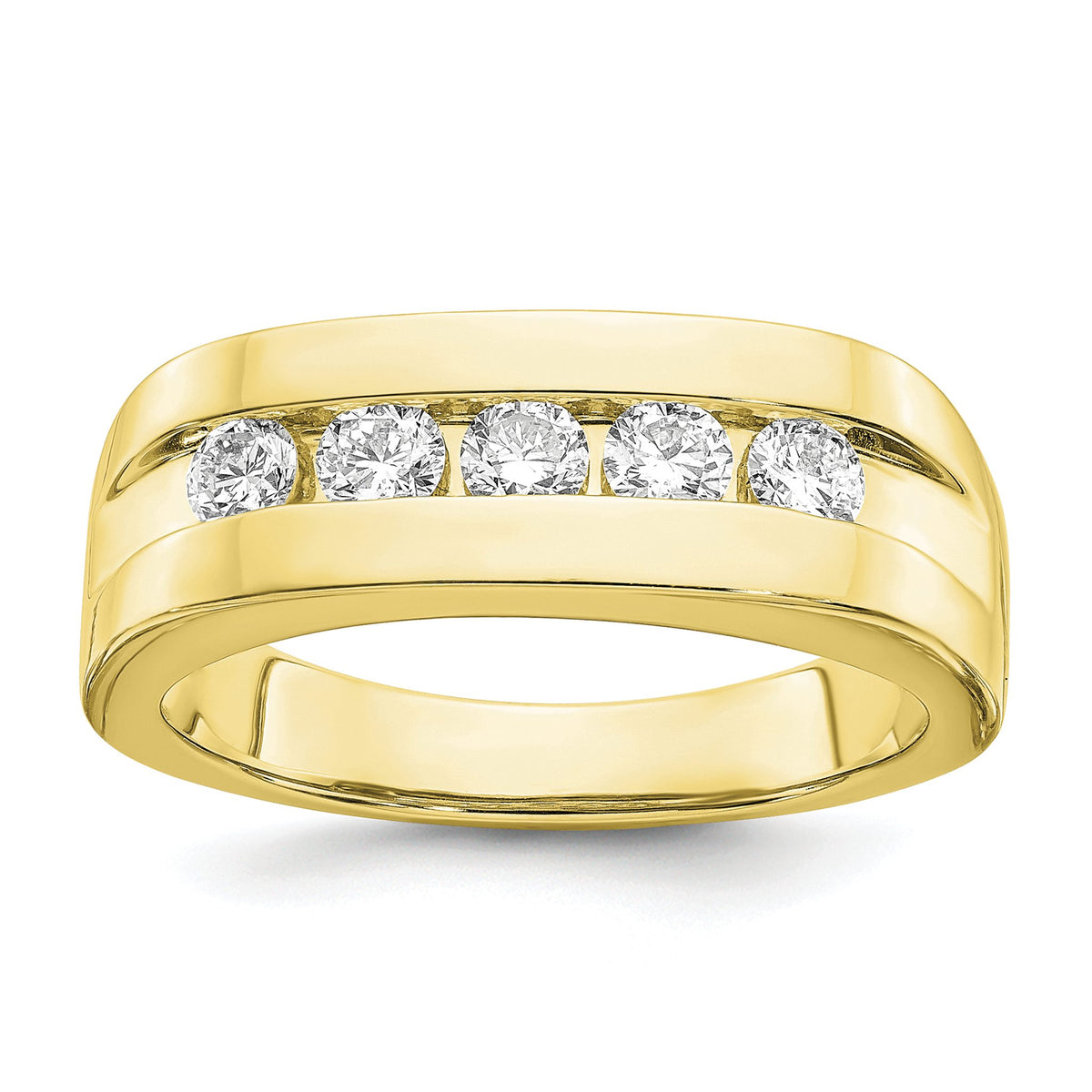 Men's Lab-Grown Diamond Wedding Band in 10K Yellow Gold (3/4 ct. tw.), Size 10 - Sophia Jewelers Main image