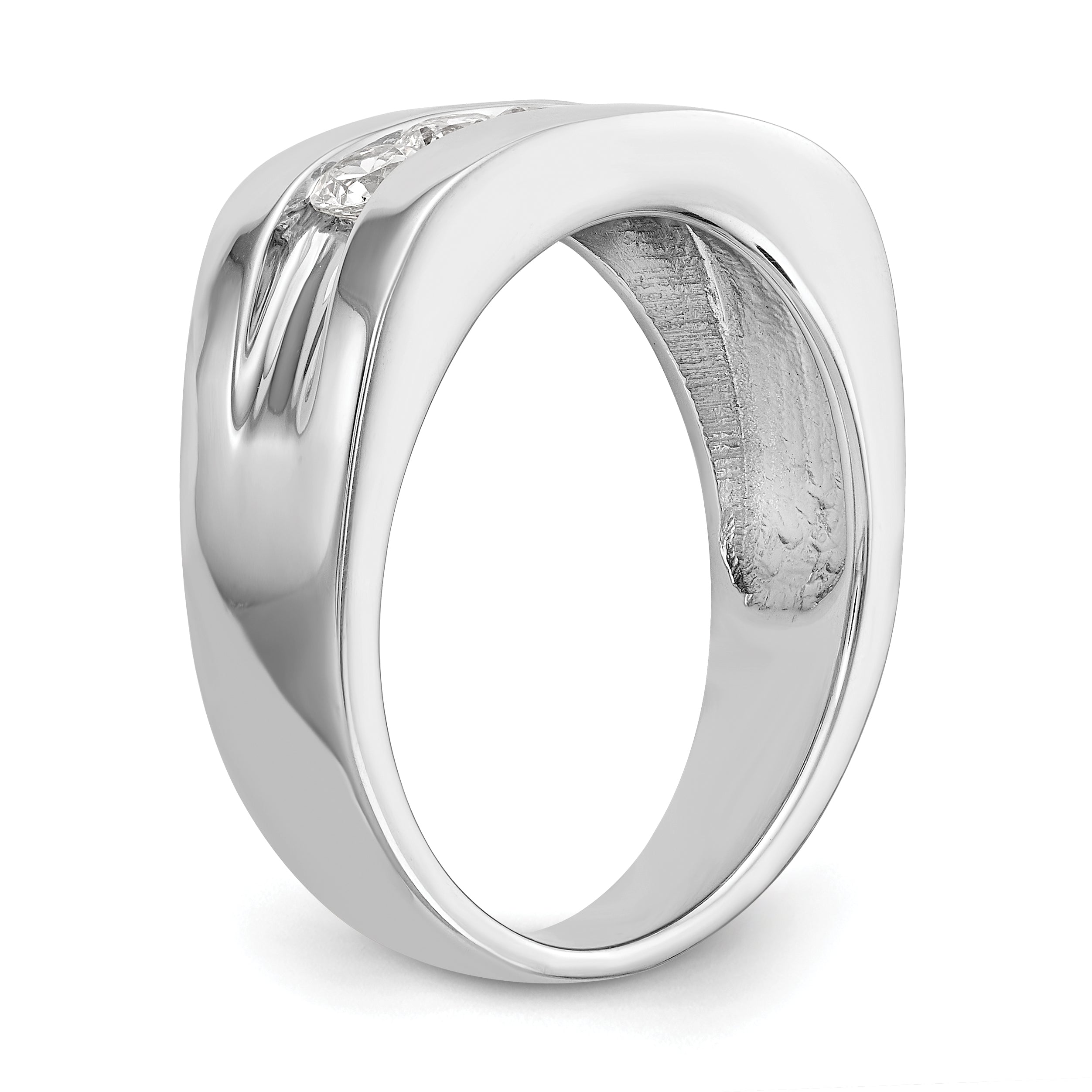 14k 3/4 carat Lab Grown Diamond VS/SI+ G+ Complete Men's Band