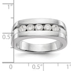 14k 3/4 carat Lab Grown Diamond VS/SI+ G+ Complete Men's Band