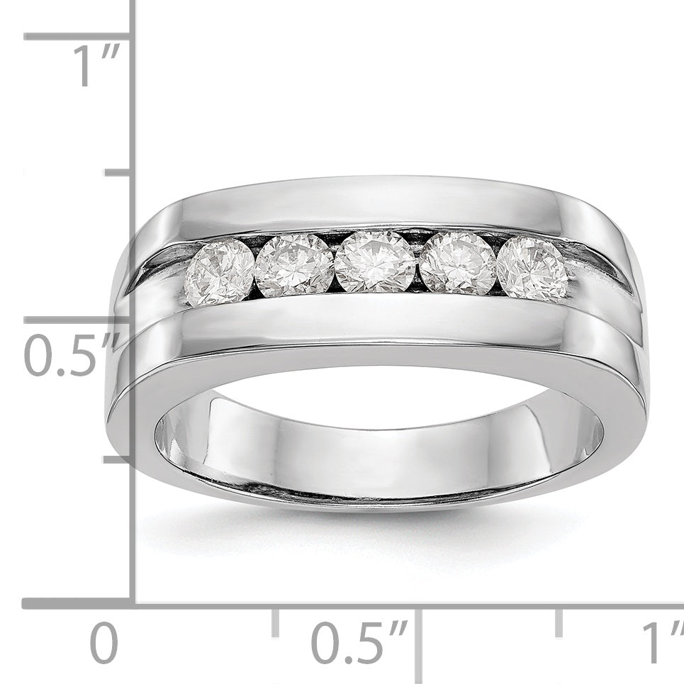 14k 3/4 carat Lab Grown Diamond VS/SI+ G+ Complete Men's Band